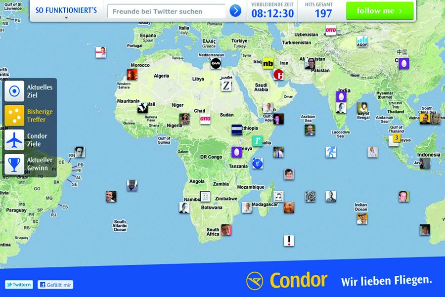 Condor „Social Media“ Gewinnspiel auf Twitter: Gewinnspiel-Aktion zur