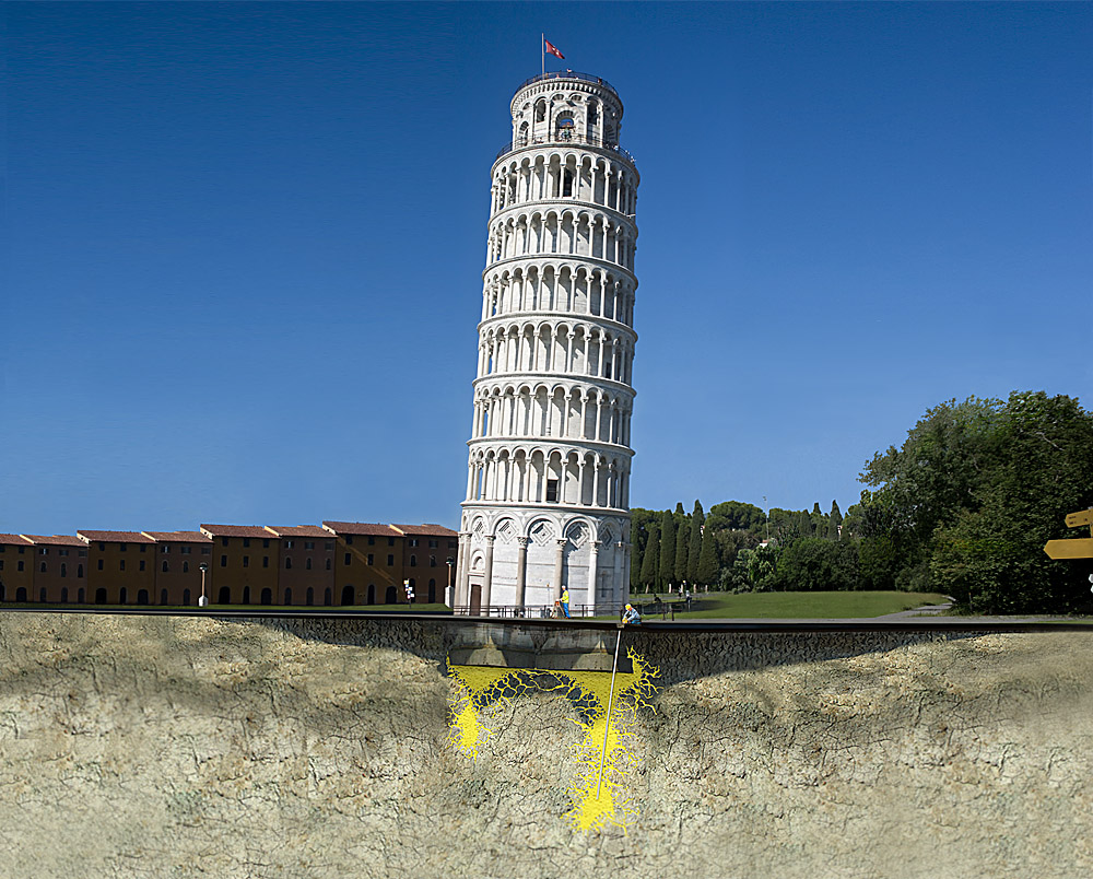 Der Schiefe Turm von Pisa bleibt schief – stabilisiert oder angehoben